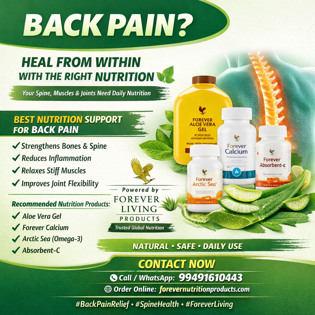 Best Forever Nutrition Products for Back Pain – Natural & Long-Term Relief