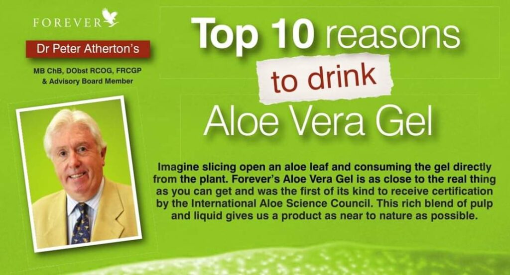 top 10 reasons to drink aloe vera gel